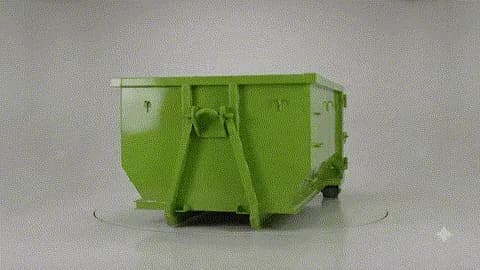10-yard roll-off dumpster from Wilbert Waste